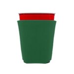 Foam Plastic Cup Cooler - green