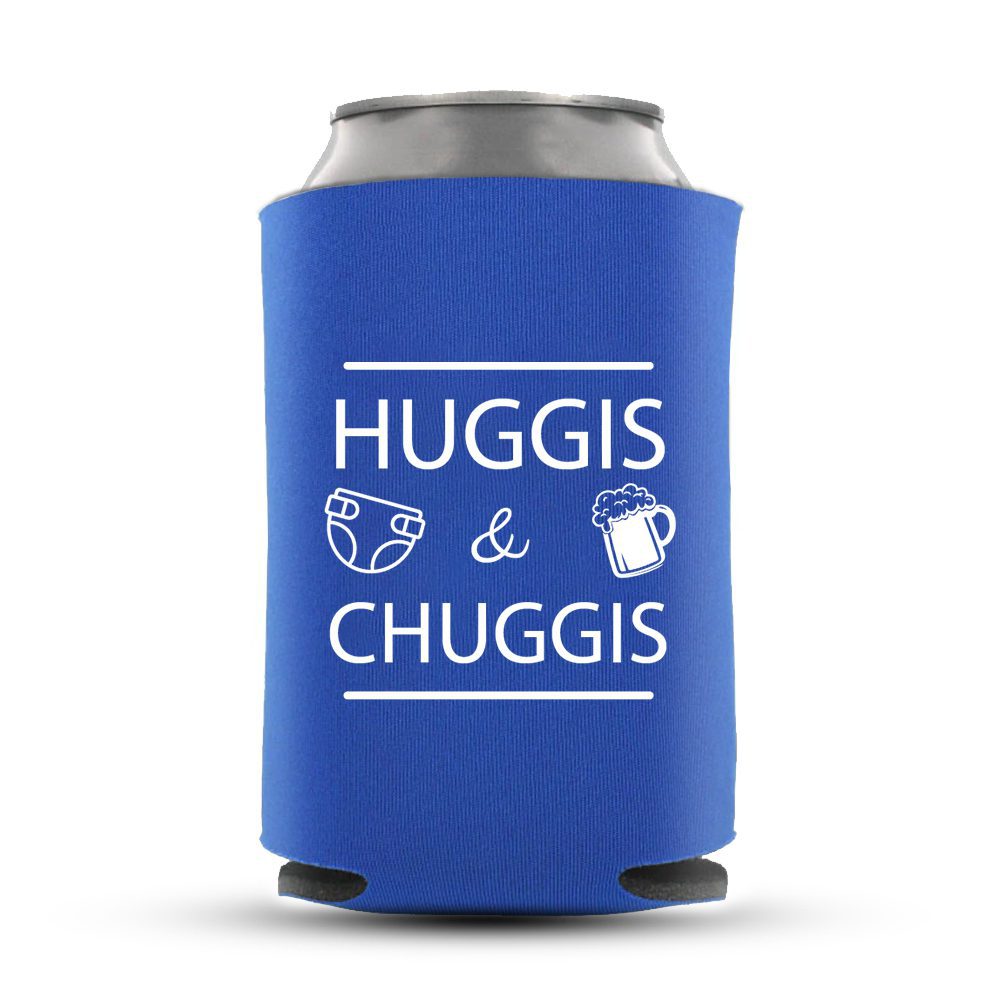 Clipart Huggis & Chuggis | Funny Baby Shower Koozie Huggis_and_chuggis_blue