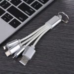 3 in 1 cable keychain