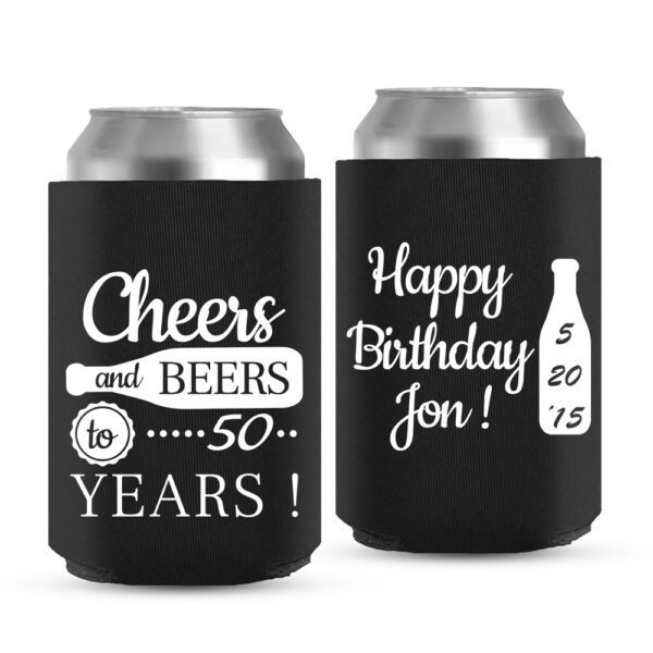 Birthday Koozie 2 - Black