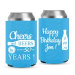 Birthday Koozie 2 - Cyan