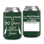 Birthday Koozies-5-green