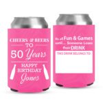 Birthday Koozies-5-pink