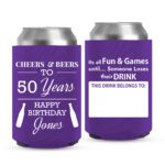 Birthday Koozies-5-purple