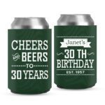 Birthday Koozies-2-green
