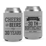 Birthday Koozies-2-grey