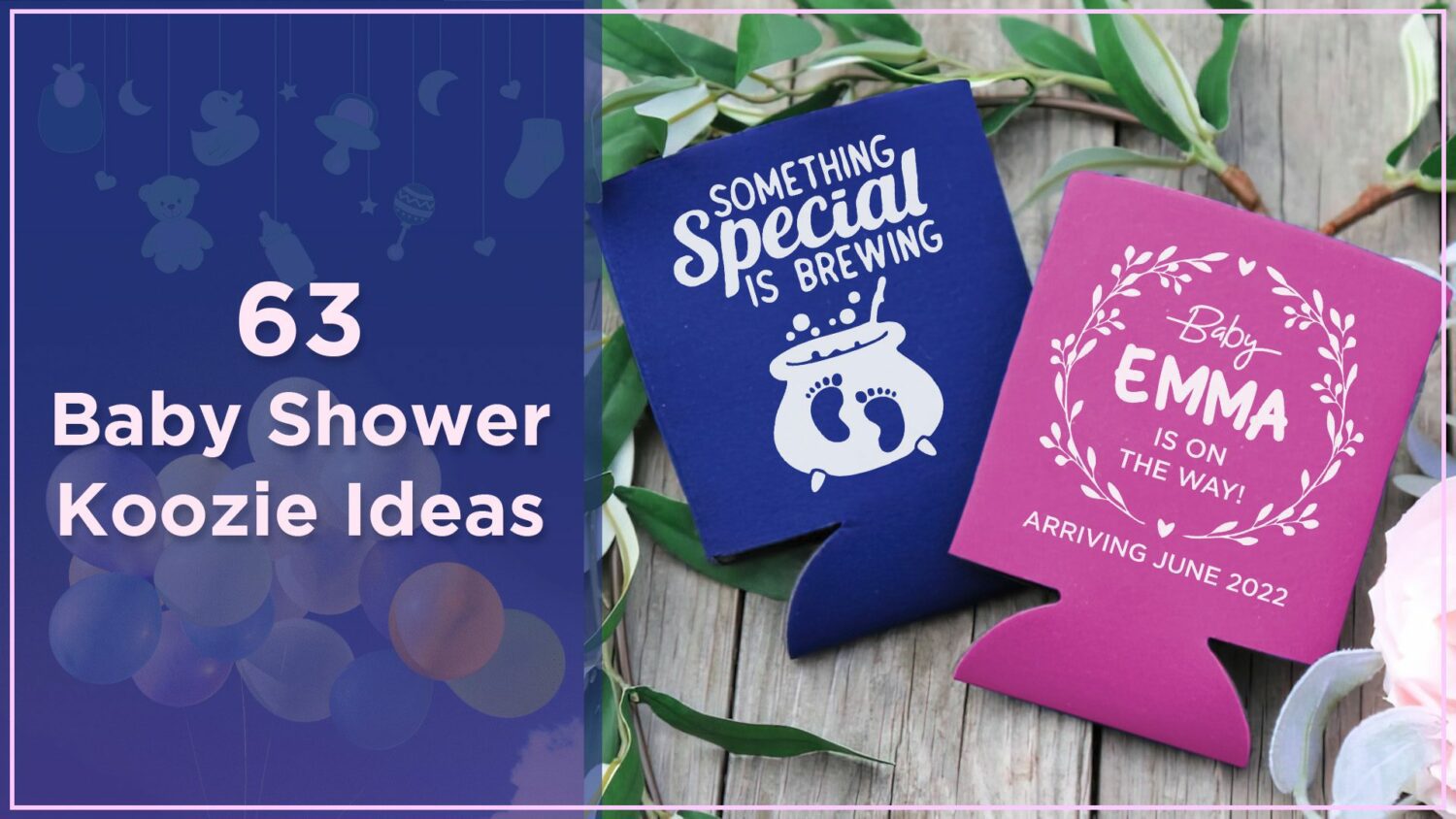 Baby Shower Koozie Ideas