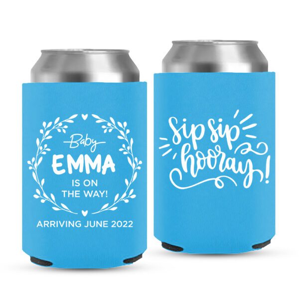 Baby Shower Koozies-12-cyan