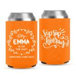 Baby Shower Koozies-12-orange