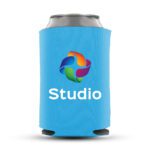 Custom koozies Foam -cyan