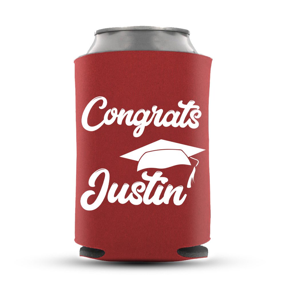 Congratulations Clipart | Graduation Can Coolers Graduation Koozies-08-red