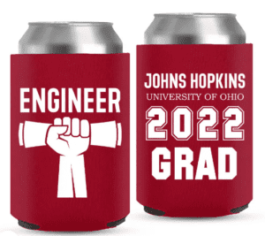 Personalized koozie with degree