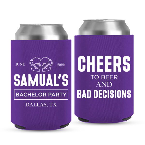 Bachelor Party Koozies-16-purple