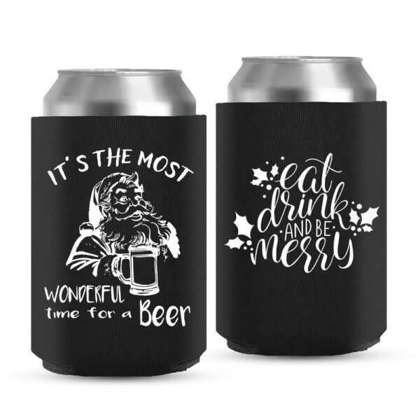 Christmas Koozies 01-black