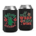 Christmas Koozies 10-black