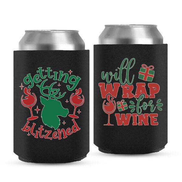 Christmas Koozies 10-black