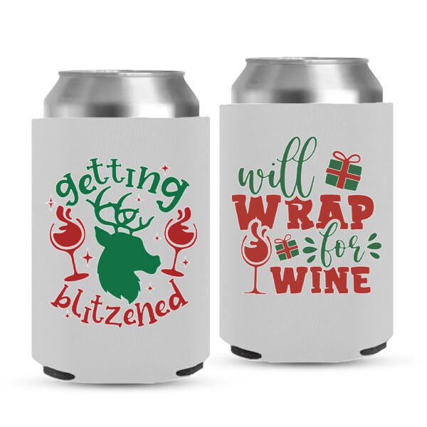 Christmas Koozies 10-white