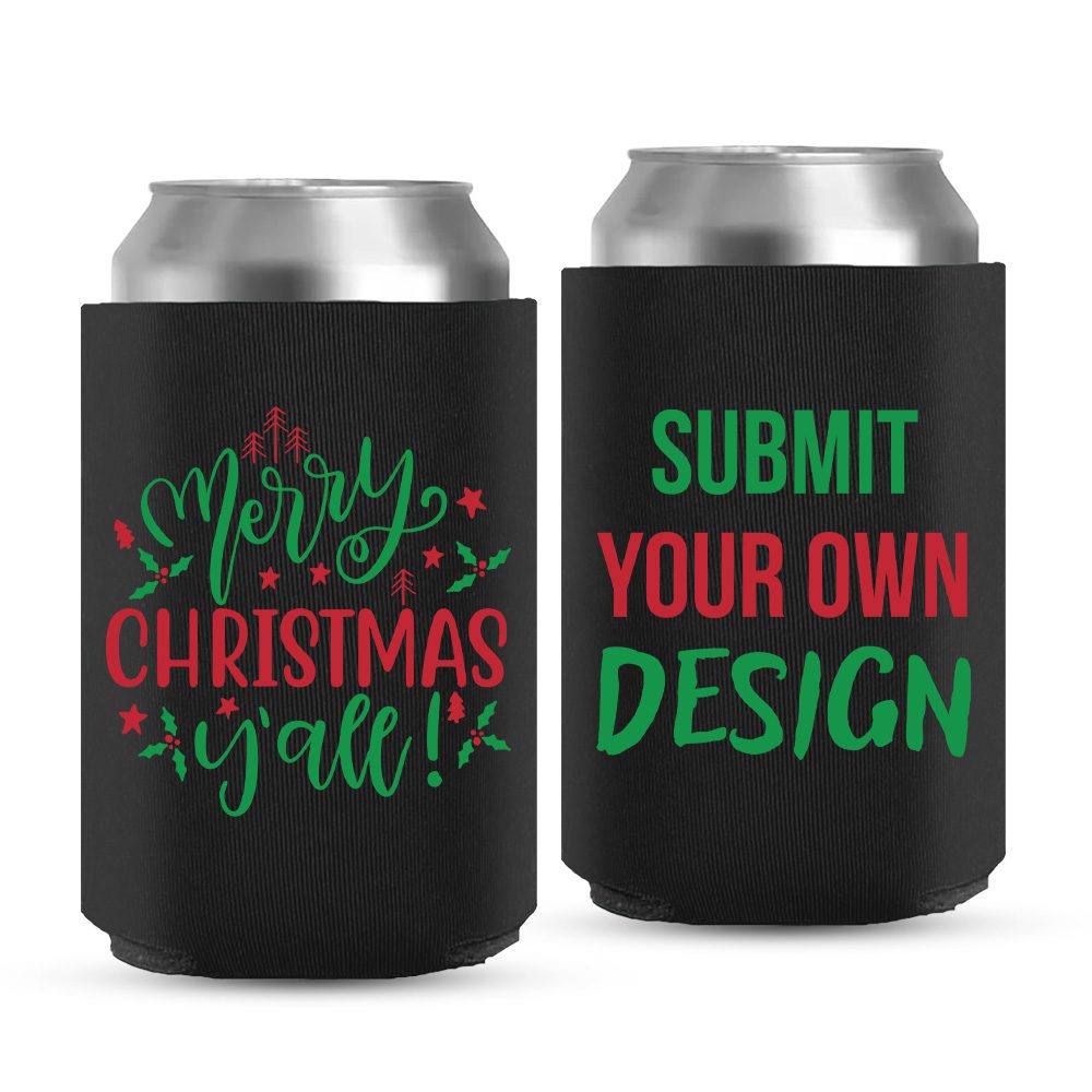 Custom Christmas Koozie | Your Perfect Present Christmas Koozies 12-black