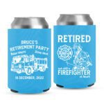 Retirement Koozies-10-cyan