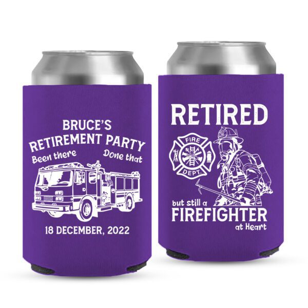 Retirement Koozies-10-purple