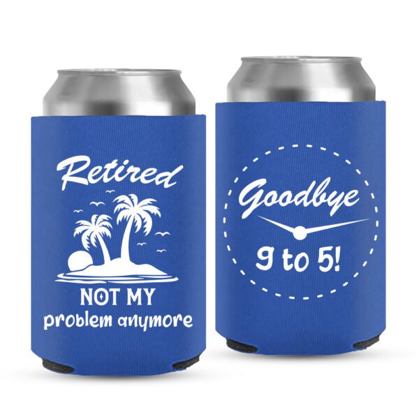 Retirement Koozies-11-blue