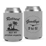 Retirement Koozies-11-grey