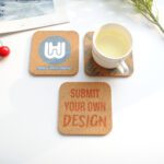 Premium Logo & Text Printing | Custom Cork Coaster