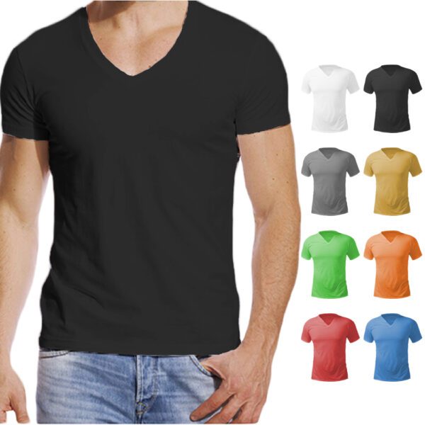 Custom tshirts mens v-neck 05