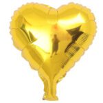 Foil Balloons-Heart-Gold
