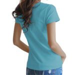 Women Vneck Cotton Custom Tshirts 04