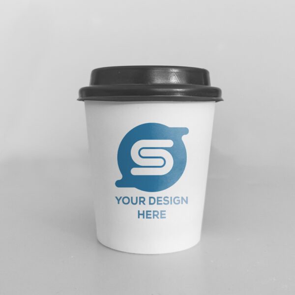 02. 4 oz custom logo paper cup with lid