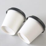 02. 4 oz custom paper cups blank with lid