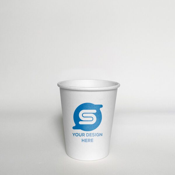 03. 8 oz custom paper cup with logo