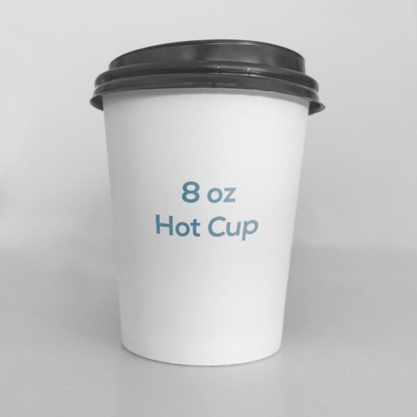 04. 8 oz custom paper cups with lid