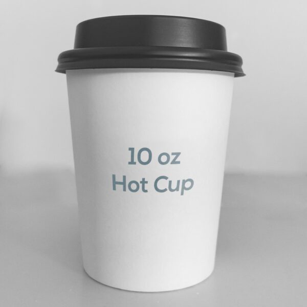 06. 10 oz custom paper cup with lid