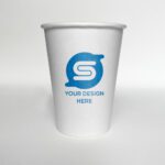 07. 12 oz custom paper cups with logo