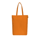 Canvas gusset custom tote bags - orange