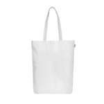 Canvas gusset custom tote bags - white