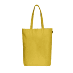 Canvas gusset custom tote bags - yellow
