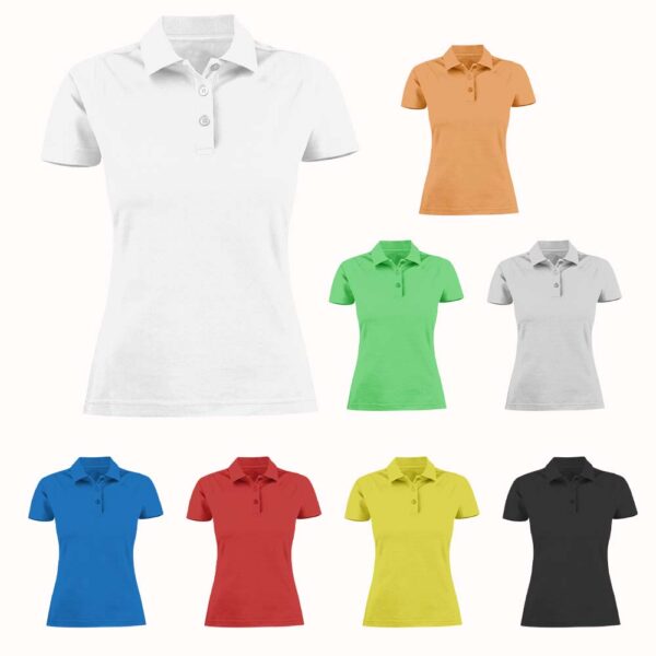 Cotton Custom Polo Shirts For Women 04