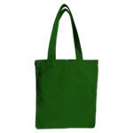 Cotton Custom Tote Bag with Zip Dark Green