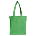 Cotton Custom Tote Bag with Zip Green