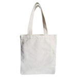 Cotton Custom Tote Bag with Zip Natural