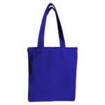 Cotton Custom Tote Bag with Zip Navy Blue