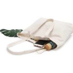 Cotton Custom Tote Bag with Zip Open
