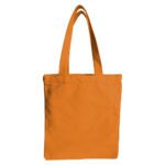 Cotton Custom Tote Bag with Zip Orange