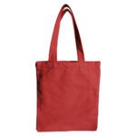 Cotton Custom Tote Bag with Zip Red