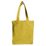 Cotton Custom Tote Bag with Zip Yellow