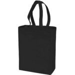 Cotton-canvas custom tote bags - black
