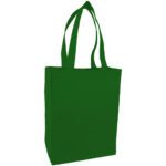 Cotton-canvas custom tote bags - dark green